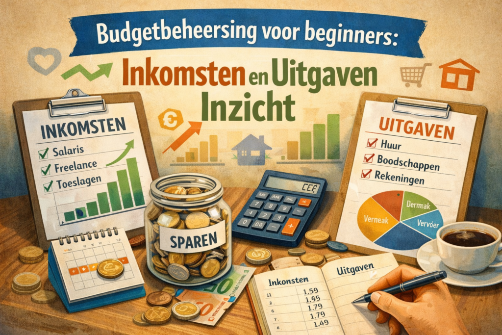Budgetbeheersing voor beginners: inkomsten en uitgaven inzicht